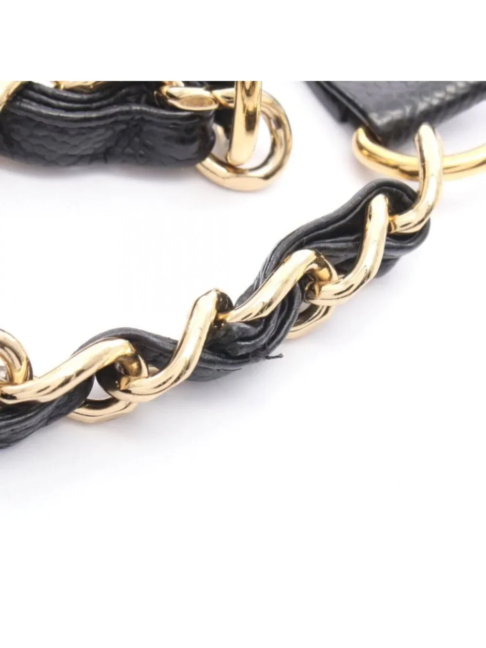Chanel Tote Quilted Petite Shopping PST Black Caviar Leather Chain - Picture 9 of 9